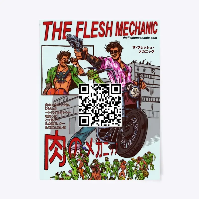 Flesh Mechanic Comic Book Hero